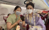 汉服装扮亮相客舱，祥鹏航空陪旅客万米高空过中秋！