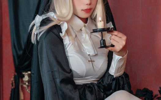 黏黏团子兔（咬一口兔娘） – Nun 修女 [49P-481MB]